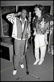 Nile Rodgers and John Taylor in the studio