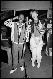 Nile Rodgers and John Taylor in the studio