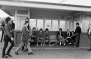 Mods, Skinheads and Punks on Southend Beach Front.  August Bank Holiday 1979.