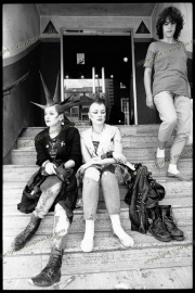 Punk girls, Kings Road, August 1983.